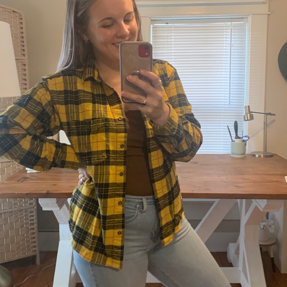 💚 Wild Fable Yellow Flannel